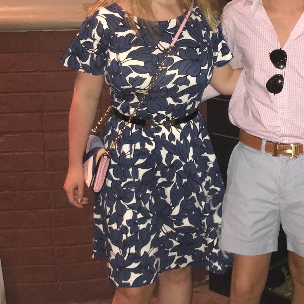 COPY - Blue floral Ann Taylor dress